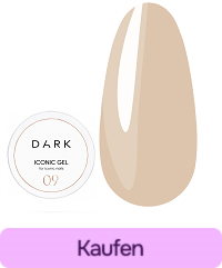 Gel für Nagelverlängerungen DARK Iconic Gel 09 Beige 30 ml